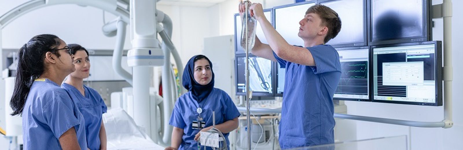 As part of our healthcare science cardiac physiology degree the University of Leeds students participate in practical sessions from semester one prior to going out on placement to a Yorkshire region hospital.
