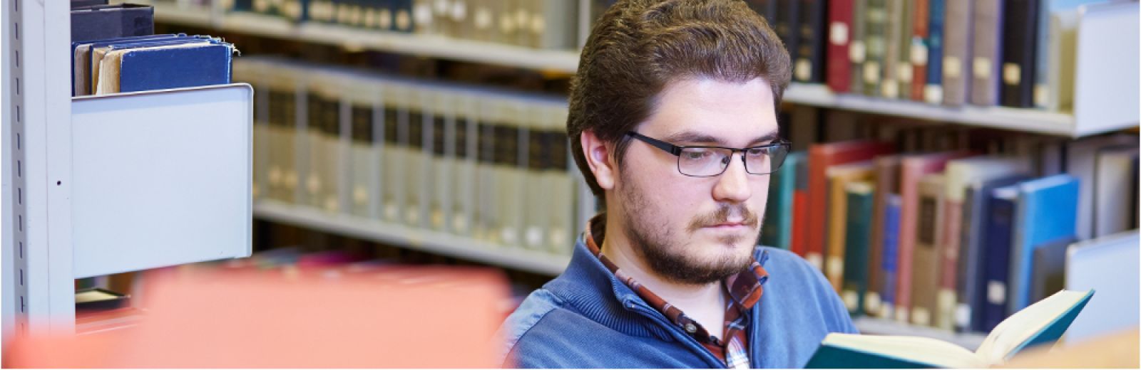 Students in library