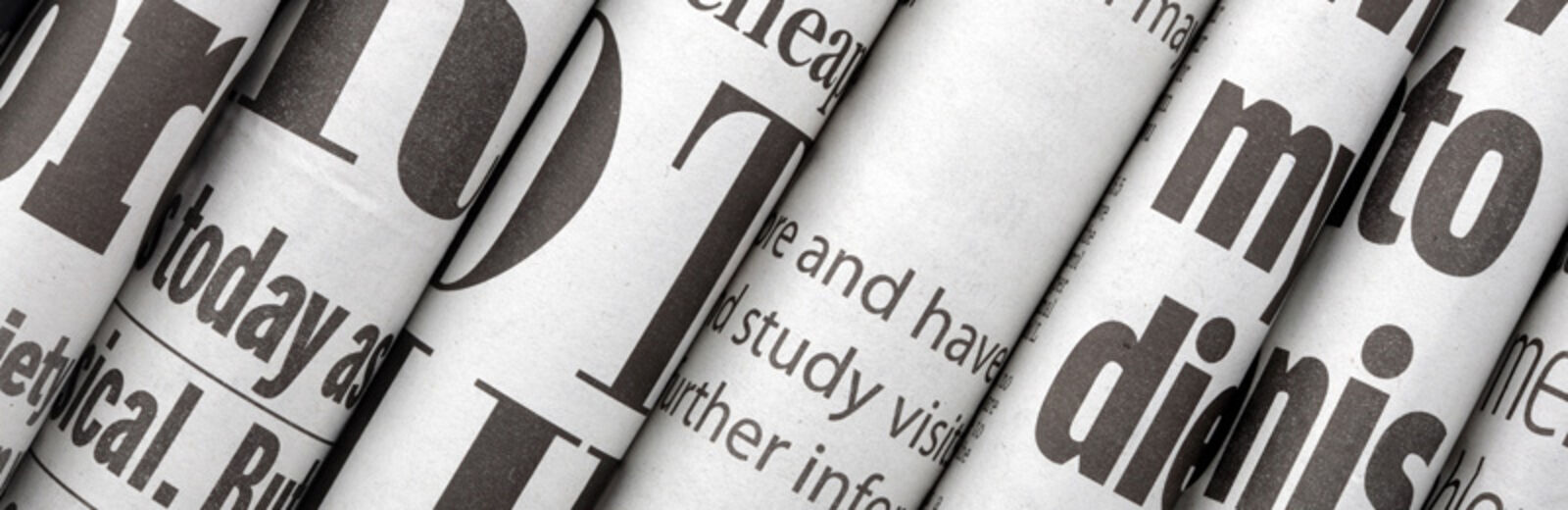 Newspaper headlines