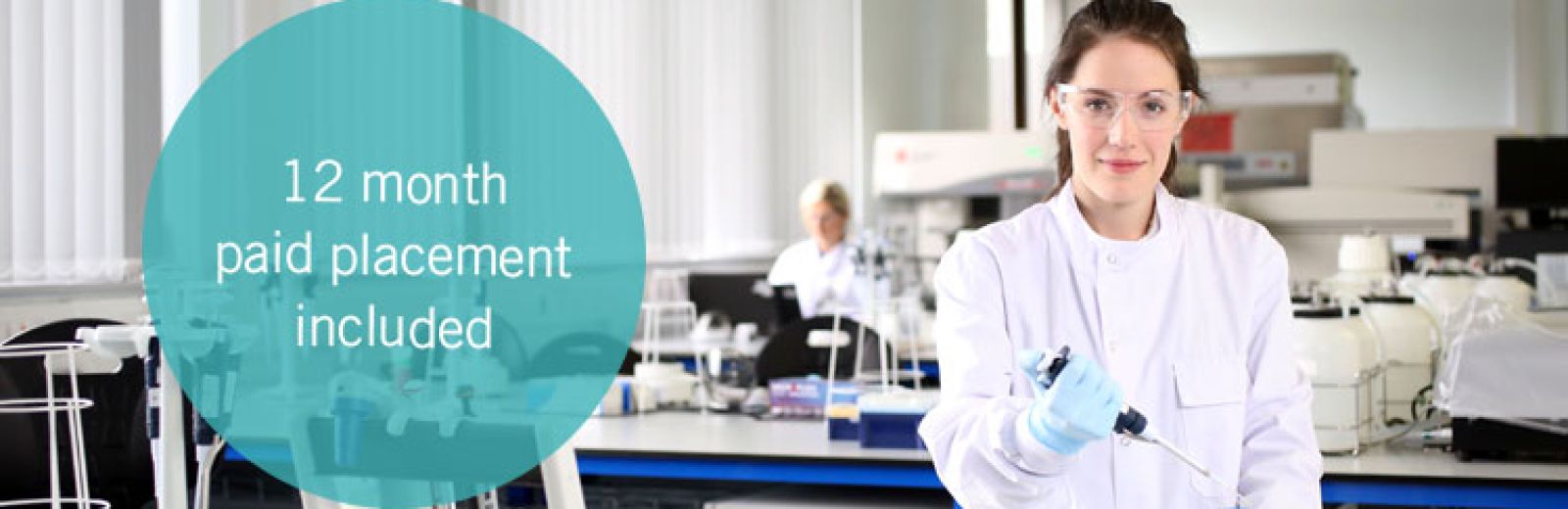MSc Biopharmaceutical Development student, Beth Peacock conducting her research project at Covance in Harrogate