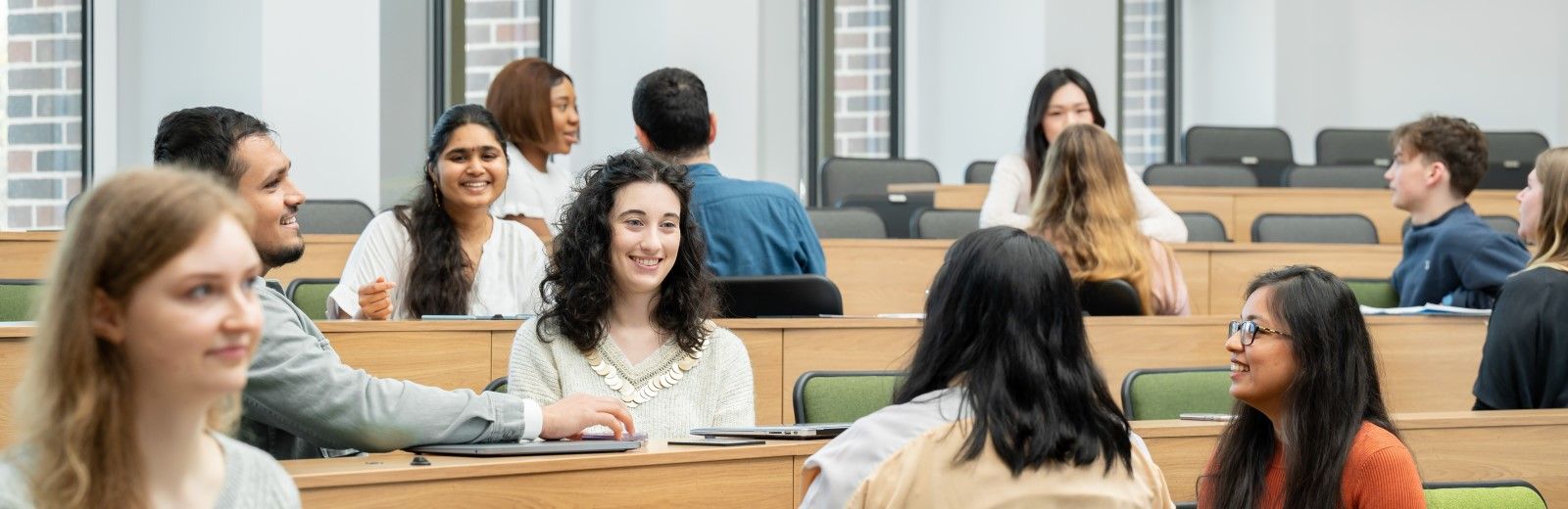 Group of students in a lecture theatre