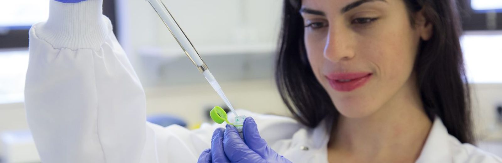 A Molecular Medicine student undertaking  research project as part of her Masters degree